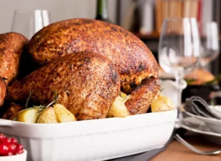 My husband cooked the turkey this year