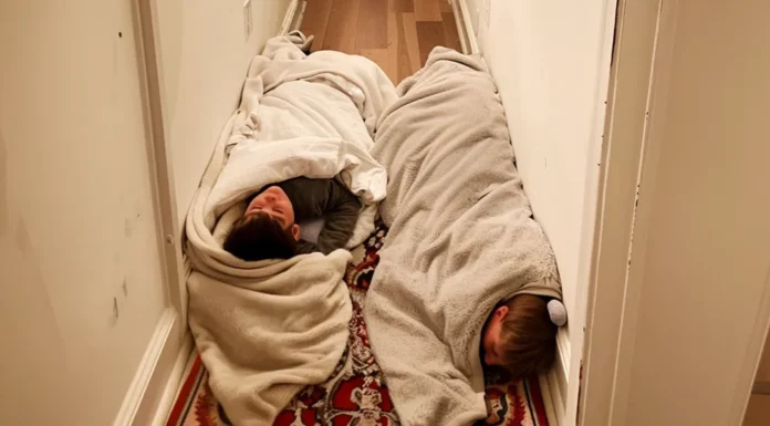 I came home to find my boys sleeping in the hallway