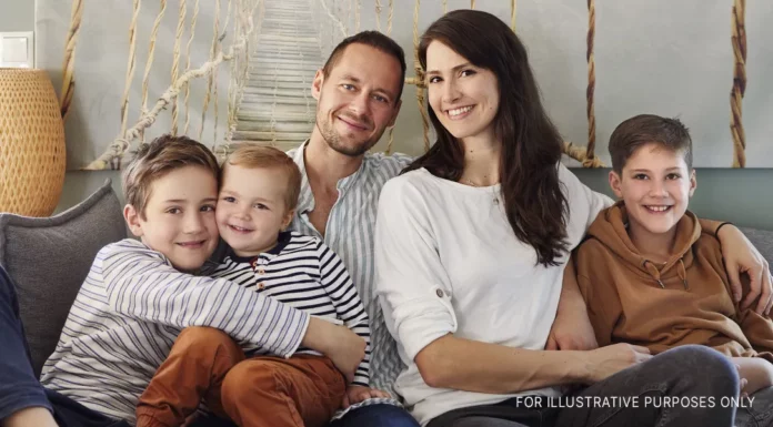 Father questions the resemblance of his middle son