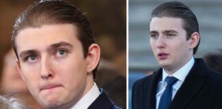 Barron Trump sparks buzz over ‘fake tan’ rumors