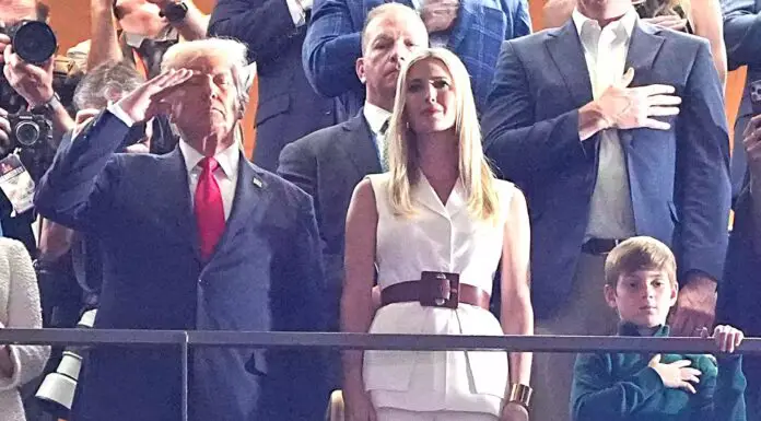 Super Bowl fans divided after brief camera shot captures Donald Trump during anthem