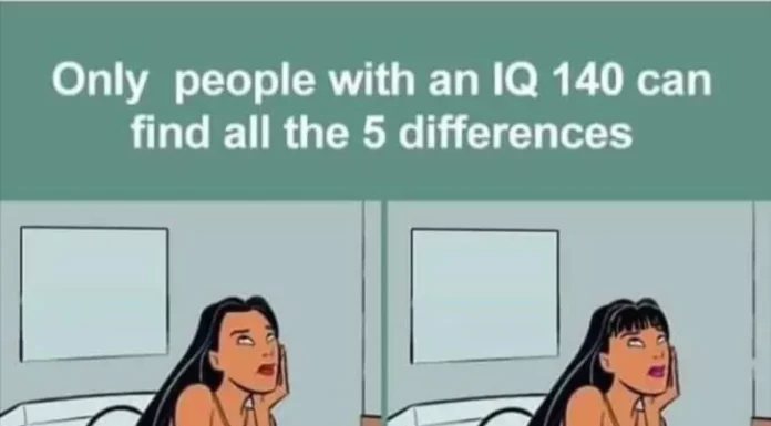 Only people with an IQ of 140 can spot the 5 differences
