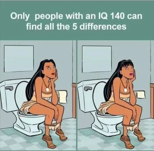 Only those with IQ of 140 can spot all the 5 differences