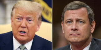 Donald Trump’s hot mic reveals his words to Justice John Roberts