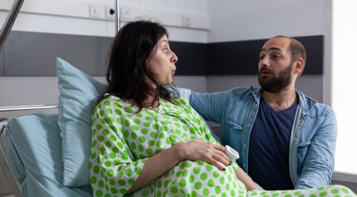 During my ultrasound I saw my husband with a pregnant woman