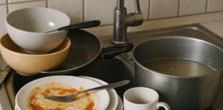 Letting dishes pile up could be a sign of something deeper, according to psychology