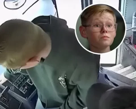Incredible moment brave 13-year-old saves bus full of students after driver passes out