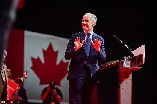 Newly elected Canadian Prime Minister Mark Carney said in his speech that Donald Trump is "trying to break us so that America can own us."