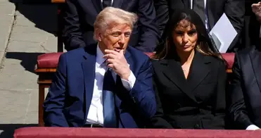 Melania Trump's choice of outfit for the Pope's funeral didn't fall short on sparking controversy.