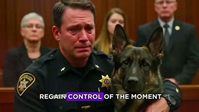 Wrongfully convicted police officer begs to see K9 one last time.