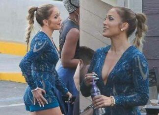 Jennifer Lopez’s reaction to a fan trying to touch her while leaving the house