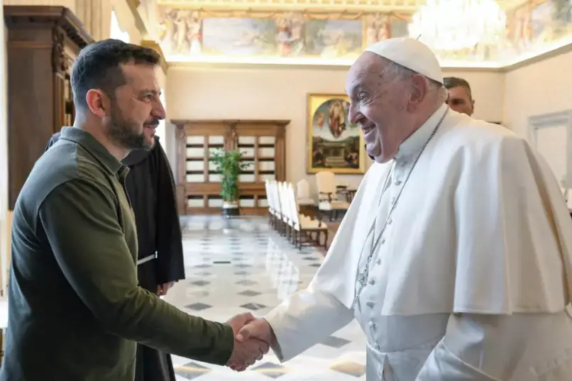 Volodymyr Zelenskyy’s relationship with Pope Francis.