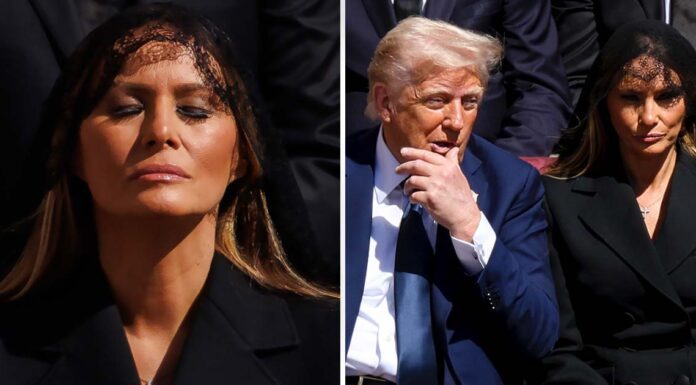 Melania Trump’s outfit at Pope’s funeral sparks reactions