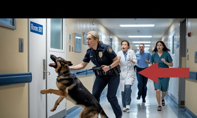 K9 dog wouldn’t stop barking at room 207 in a hospital – what they found inside was horrifying