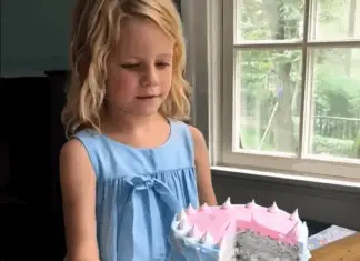Our gender reveal cake was gray — then our daughter shared a surprising truth