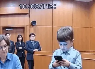During the custody battle, my son played something on his phone – and everyone went silent