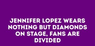 Jennifer Lopez wears nothing but diamonds on stage, fans are divided