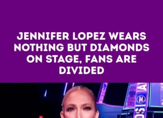 Jennifer Lopez wears nothing but diamonds on stage, fans are divided