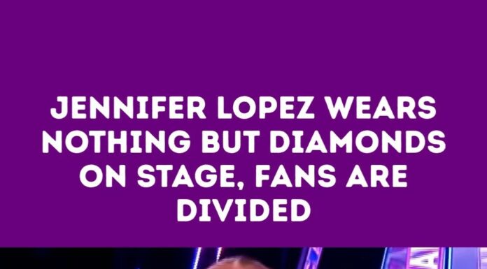 Jennifer Lopez wears nothing but diamonds on stage, fans are divided