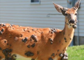 ‘Mutant deer’ with bubble skin sparks outbreak fears in US