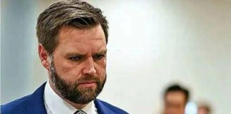 JD Vance with tears in their eyes