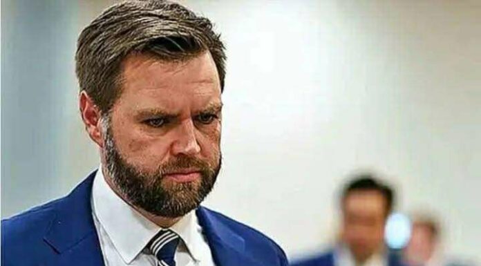 JD Vance with tears in their eyes