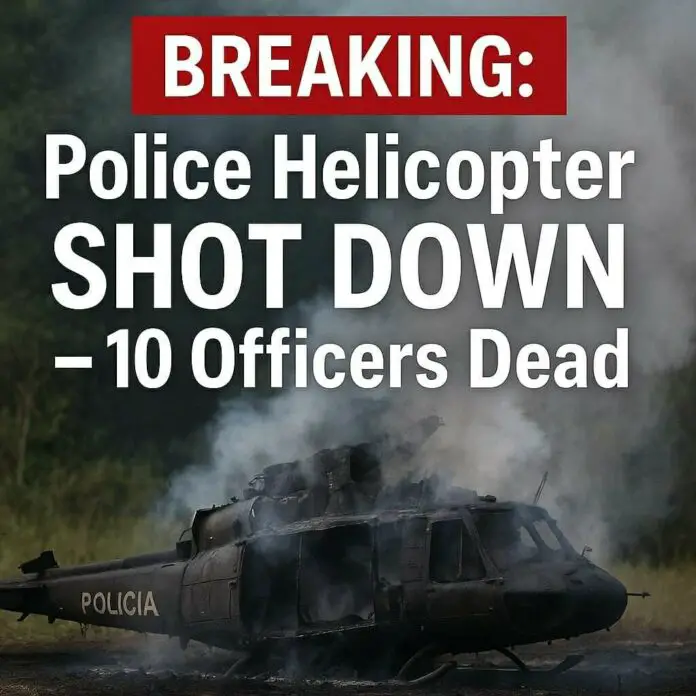 Urgent Update: Colombian Police Helicopter Brought Down in Deadly Attack