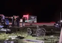 Amish buggy and Jeep collide in Berne, father airlifted to hospital, children injured