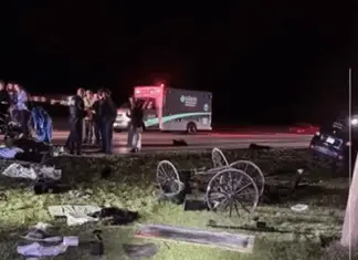 Amish buggy and Jeep collide in Berne, father airlifted to hospital, children injured