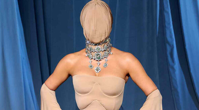 Kim Kardashian mocked for bizarre mask at California gala – the theory behind it