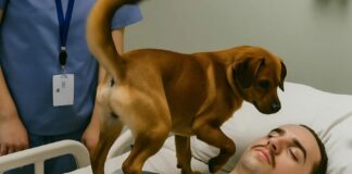 Doctors were about to turn off the young officer’s life support when his dog was allowed to say goodbye — and something unexpected happened