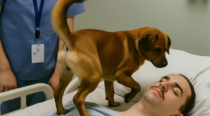 Doctors were about to turn off the young officer’s life support when his dog was allowed to say goodbye — and something unexpected happened