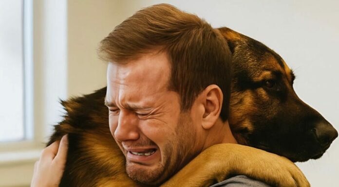 The man asked for a few minutes to say goodbye to his dog — but suddenly, the vet noticed something unusual