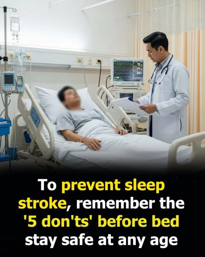 Stroke prevention tips: habits to avoid after eating and before bedtime