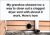 Grandma’s go-to dryer vent cleaning secret that never fails