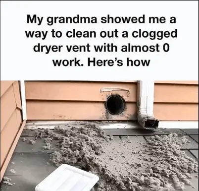 Grandma’s go-to dryer vent cleaning secret that never fails