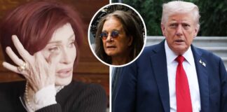 Sharon Osbourne breaks down in tears listening to voicemail Donald Trump left her about Ozzy’s death