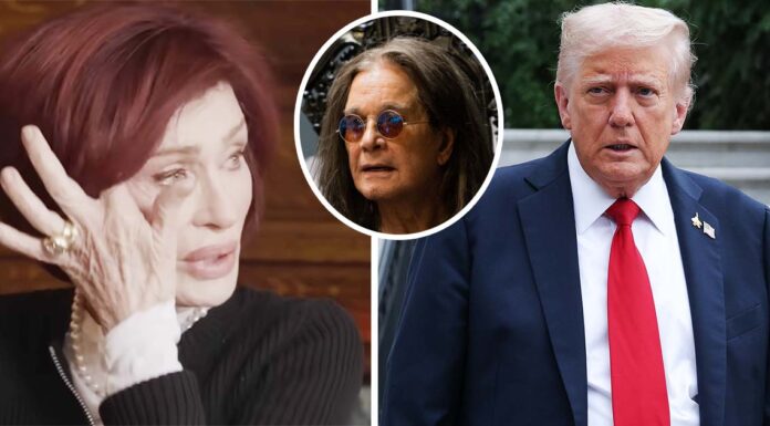 Sharon Osbourne breaks down in tears listening to voicemail Donald Trump left her about Ozzy’s death