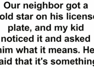 The meaning behind a gold star license plate