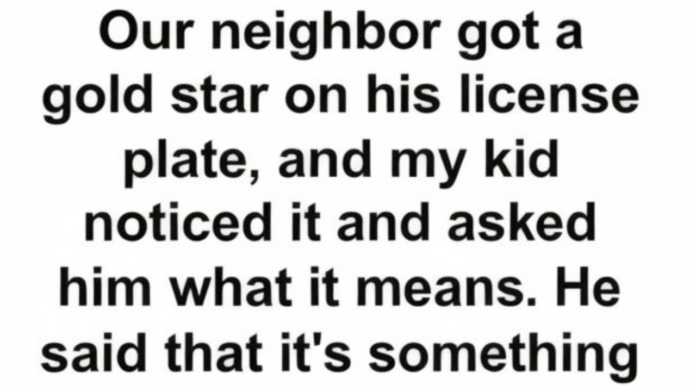 The meaning behind a gold star license plate