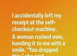 I Thought It Was Just a Receipt… Until I Read the Message on the Back