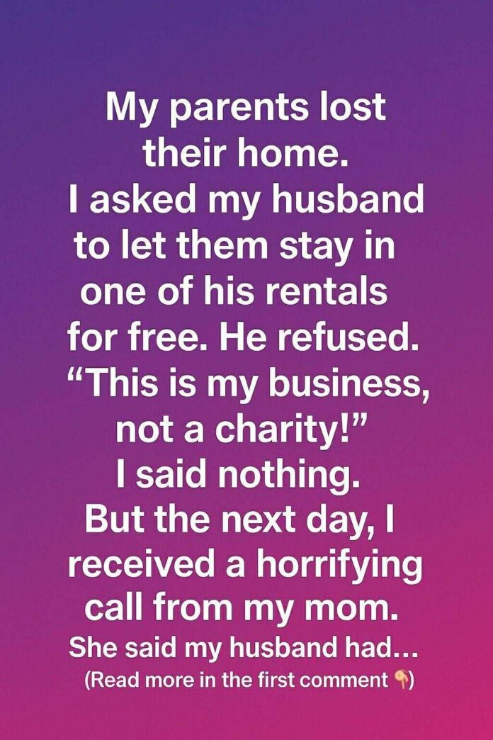 He Said ‘Business Isn’t Charity’ — But What Happened Next Changed How We Saw Family Forever