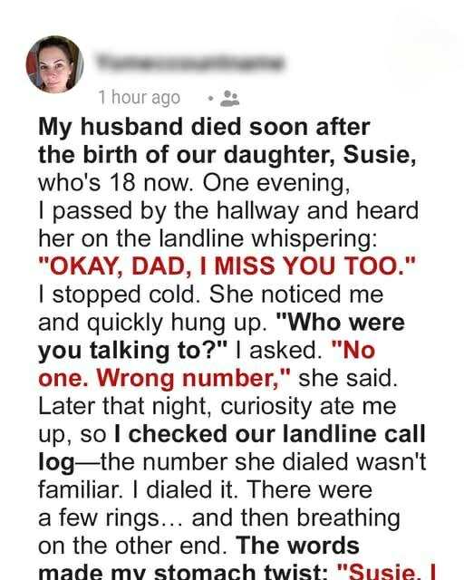 When I Heard My Daughter Talking to Her Late Father, I Discovered a Truth That Shattered My World