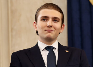 Barron Trump branded a hero after ‘saving’ woman’s life as she was allegedly beaten by her ex