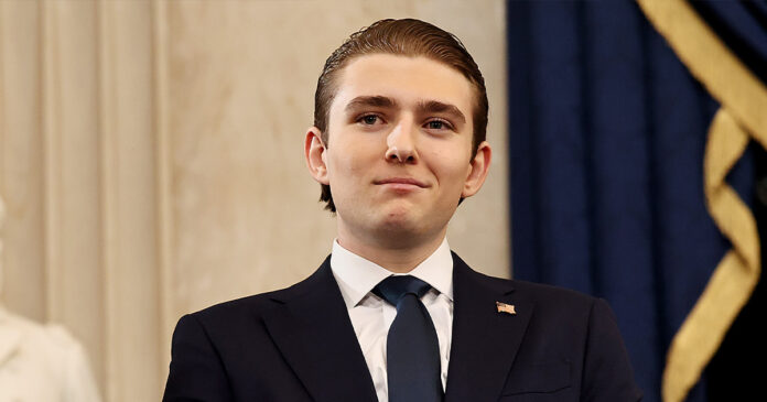 Barron Trump branded a hero after ‘saving’ woman’s life as she was allegedly beaten by her ex