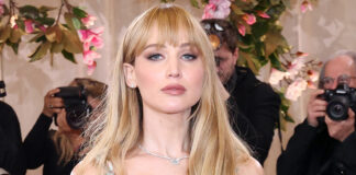 Jennifer Lawrence’s ‘naked dress’ turns heads at the Golden Globes