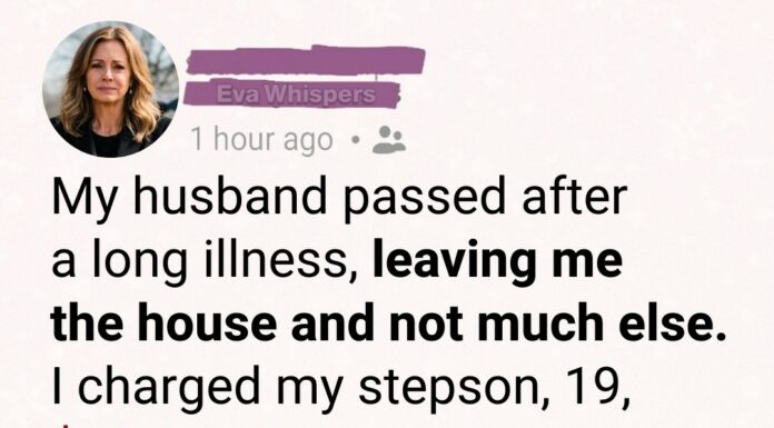 After my husband passed, I asked my stepson for rent — what I found in his room shocked me