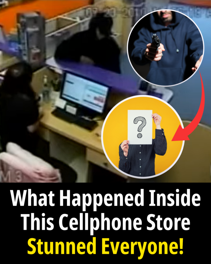 What began as a terrifying moment inside a cellphone store turned into something no one expected