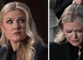 Viewers spot odd details In Erika Kirk’s appearance at State of the Union