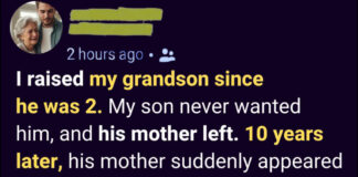 She took my grandson from me after I brought him up — years later, he came back a different person